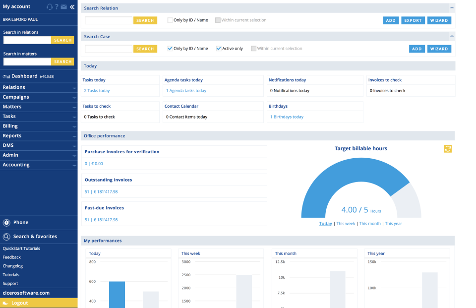 screenshot of CICERO LawPack